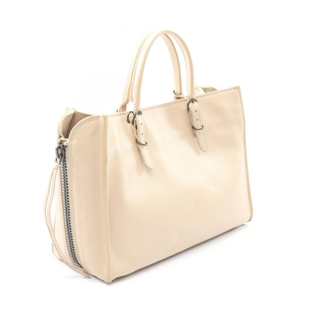 Balenciaga Handbag ZIP Beige Leather Paper AROUND PAPIER